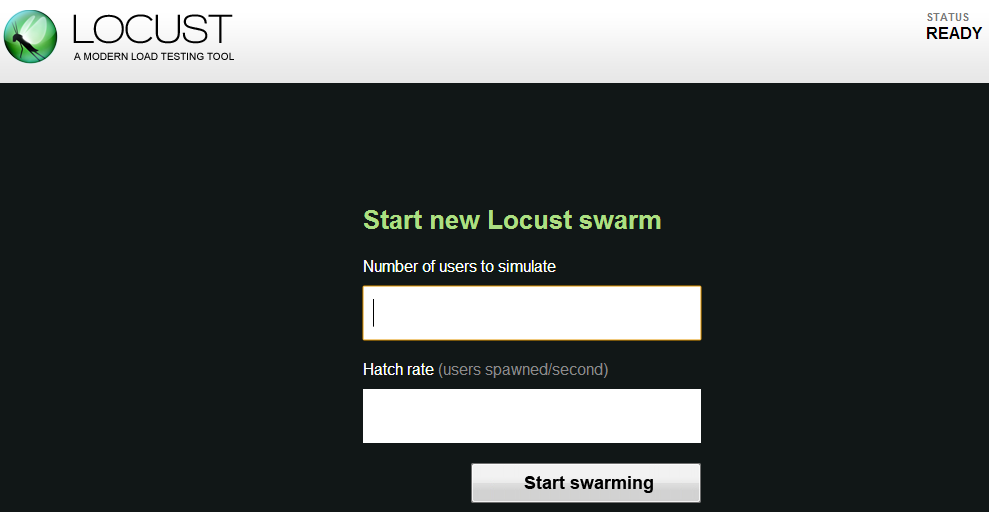 Locust Web UI